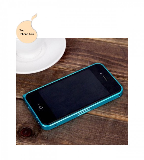 Бампер iPhone 4/4s (Голубой)